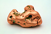 Natural nugget of copper metal