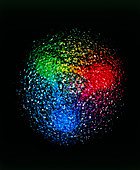 Visualisation of quark structure of proton