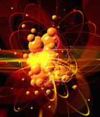 Subatomic particles abstract