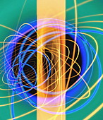 Subatomic particles abstract