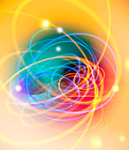 Subatomic particles abstract