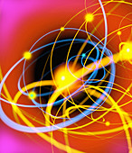 Subatomic particles abstract