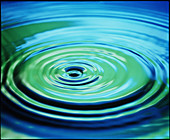 Multiple ripples from a water drop
