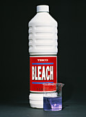 Bleach with indicator