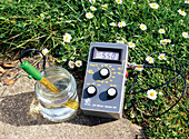 Measuring the acidity of rainwater