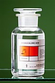 Bottle of hydrochloric acid