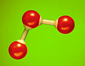 Model of a molecule of ozone