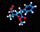 Molecule of Aspartame sweetener