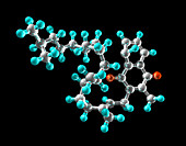 Vitamin K1,molecular model