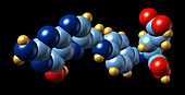Vitamin B9,molecular model
