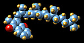 Vitamin K1,molecular model