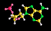 Adenine molecule and phosphate group
