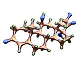 Cortisol hormone molecule