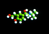 Salbutamol asthma drug molecule