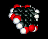 Hypericin drug molecule
