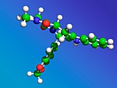 Tadalafil impotence drug molecule