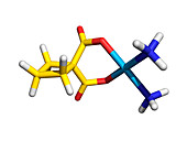 Carboplatin molecule,cancer drug