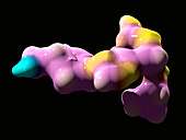 Abacavir AIDS drug molecule