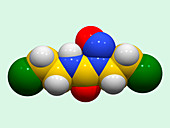 Carmustine chemotherapy drug molecule