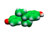 Diethylstilbestrol drug molecule