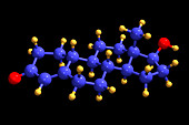 Nandrolone steroid drug molecule