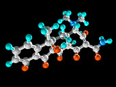 Tetracycline antibiotic drug molecule