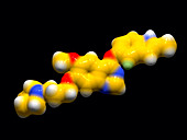 AZD2171 cancer drug molecule