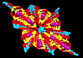 Potassium-titanium-silicon- oxide crystal