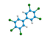 Polychlorinated biphenyl molecule