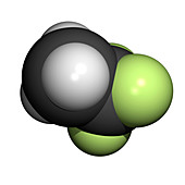 Trifluoroethane molecule