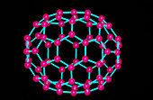 Computer graphics image of C70 fullerene