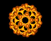Computer graphic of a buckyball (C60)