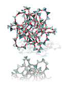 Zeolite A crystal structure