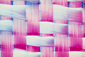 Macro photo of woven glass fibres