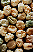 Dried seeds of the garden pea