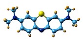 Methylene blue,molecular model