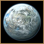 Beta Pictoris Earth-like planet,artwork