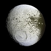 Saturn's moon Iapetus,Cassini image