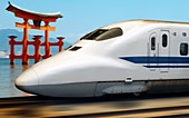 Shinkansen bullet train,Japan