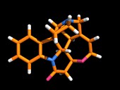 Strychnine drug molecule