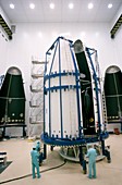 Satellite launch preparations