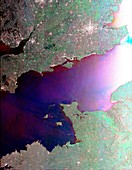 English Channel,satellite radar image