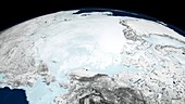Arctic sea ice maximum,March 2008