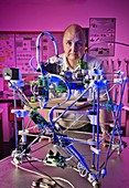 Adrian Bowyer with RepRap