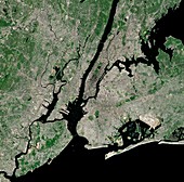 New York City,USA,satellite image