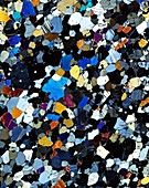 Granulite mineral,light micrograph