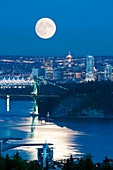 Full Moon over Vancouver