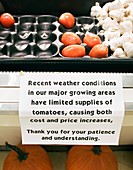 Effect of climate change on food prices
