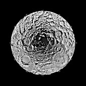 Moon's south pole,Clementine image