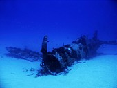 World War II fighter plane wreck,Hawaii
